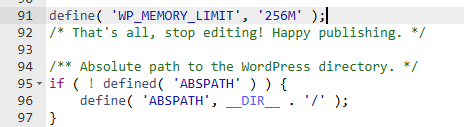 WP_MEMORY_LIMIT