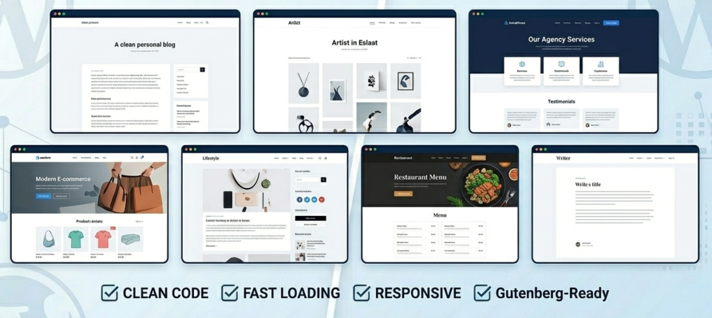 lightweight WordPress themes